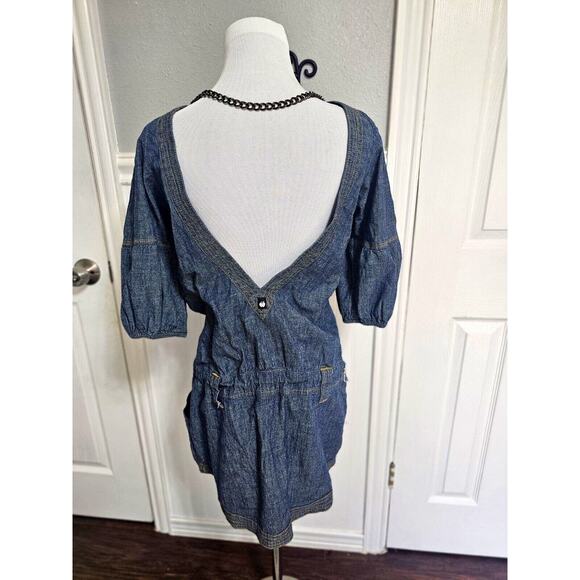 Apple Bottom Jeans Jumper Tunic with Drawstring Women's Large - Picture 2 of 16